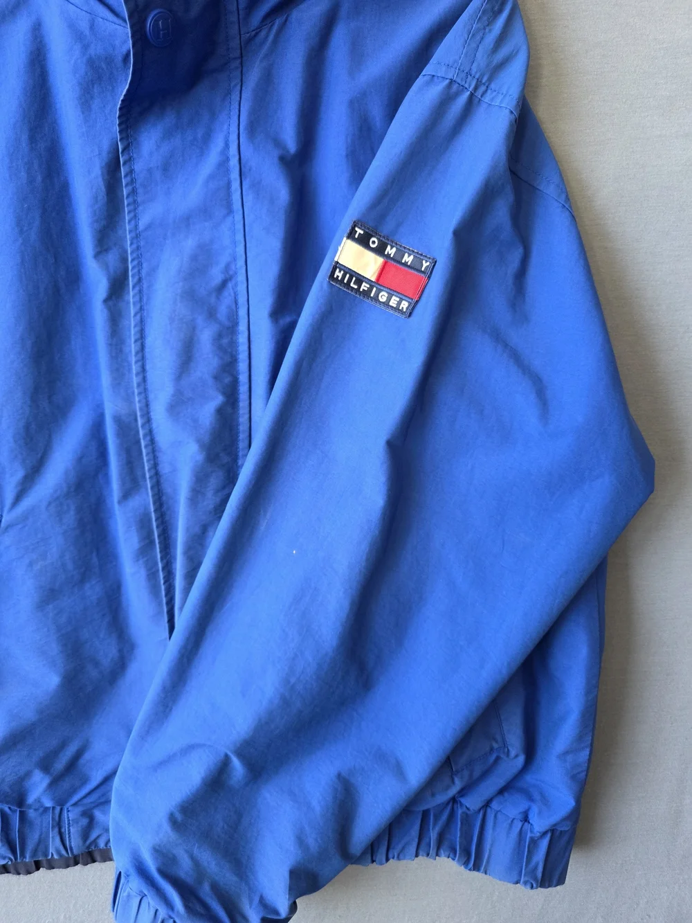 Vintage Tommy Hilfiger Reversible Colorblock Jacket 1995 Spellout Streetwear.